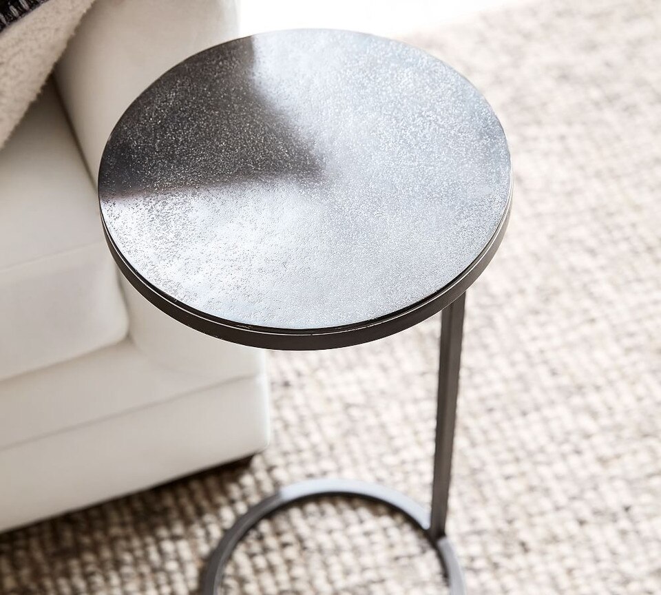 Duke 25 cm Round Metal Accent Table Pottery Barn Australia